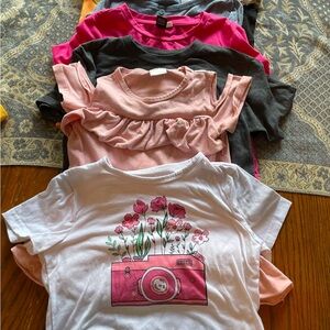 Girls Size 7-8 Short Sleeve Tops Bundle (8)